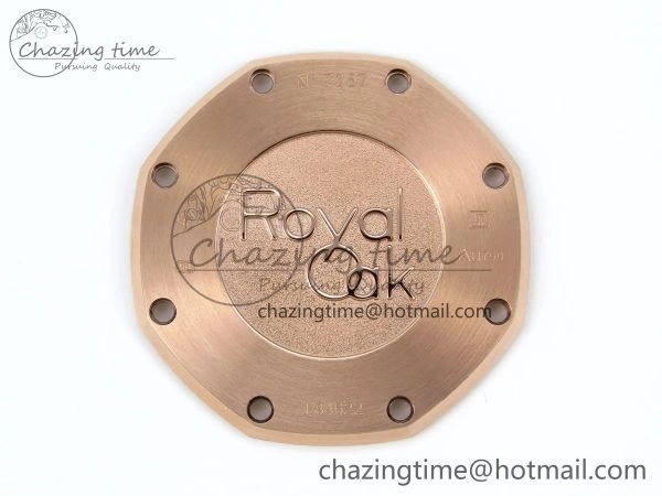 Lady Royal Oak 33mm 67651 RG ZF 1:1 Best Edition RG Textured Dial on RG Bracelet RONDA Quartz