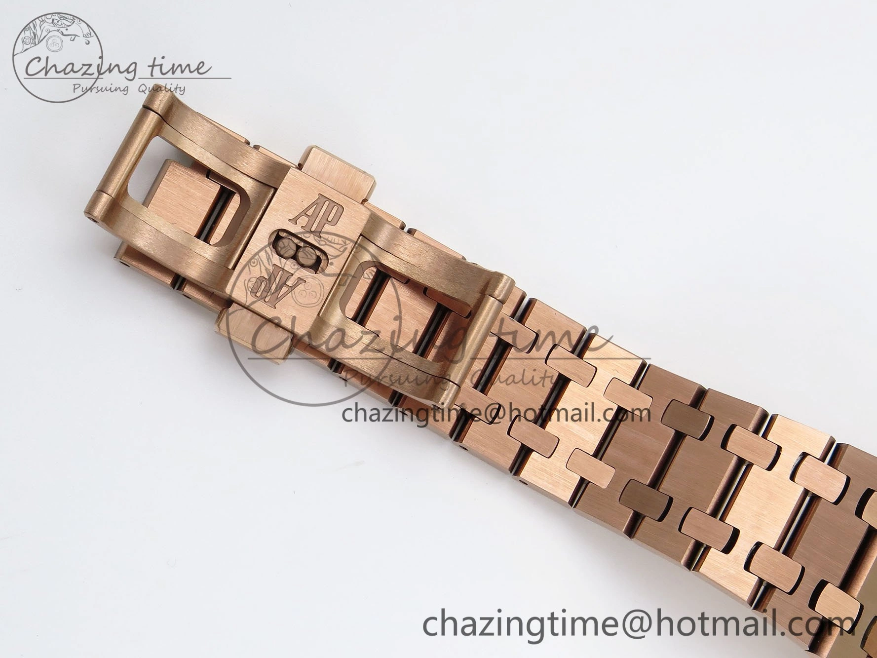 Lady Royal Oak 33mm 67651 RG ZF 1:1 Best Edition RG Textured Dial on RG Bracelet RONDA Quartz