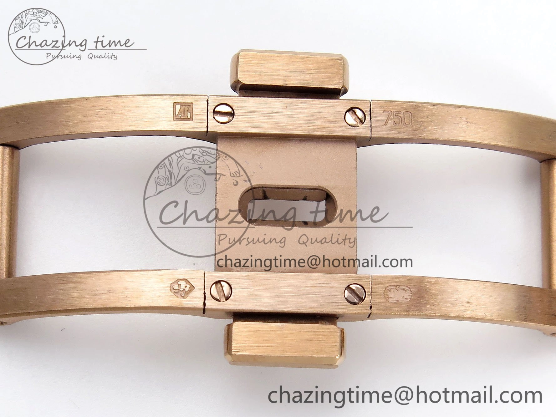 Lady Royal Oak 33mm 67651 RG ZF 1:1 Best Edition RG Textured Dial on RG Bracelet RONDA Quartz