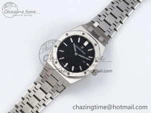 Lady Royal Oak 33mm 67651 SS ZF 1:1 Best Edition Black Textured Dial on SS Bracelet RONDA Quartz