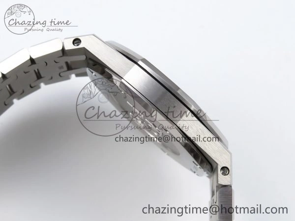 Lady Royal Oak 33mm 67651 SS ZF 1:1 Best Edition Blue Textured Dial on SS Bracelet RONDA Quartz