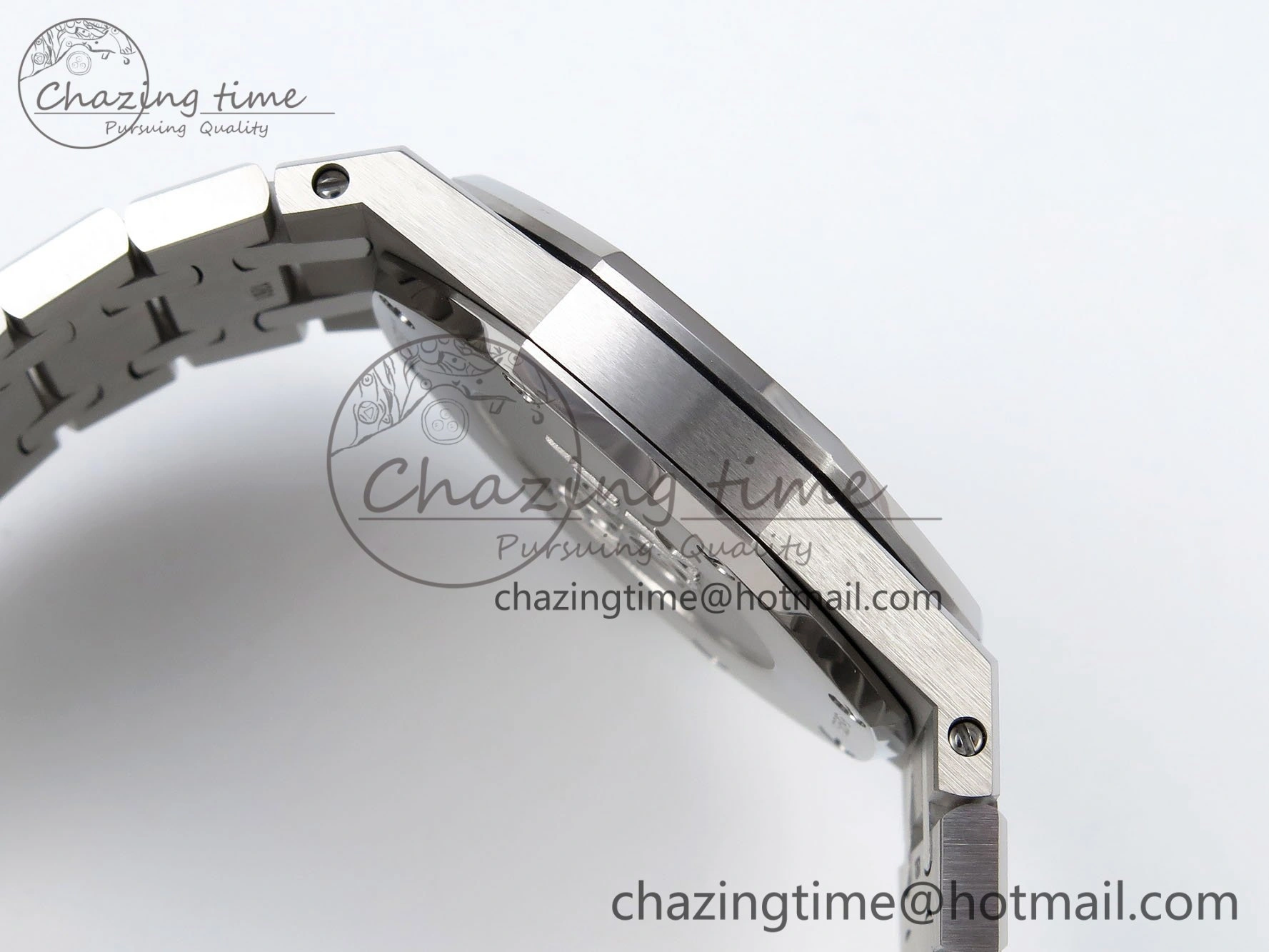 Lady Royal Oak 33mm 67651 SS ZF 1:1 Best Edition Blue Textured Dial on SS Bracelet RONDA Quartz
