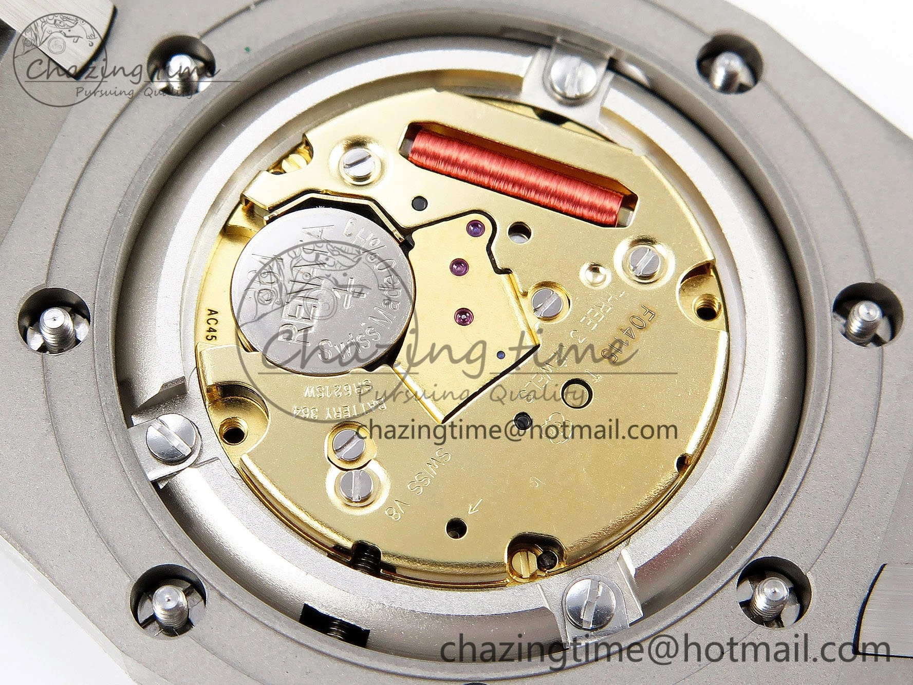 Lady Royal Oak 33mm 67651 SS ZF 1:1 Best Edition Blue Textured Dial on SS Bracelet RONDA Quartz