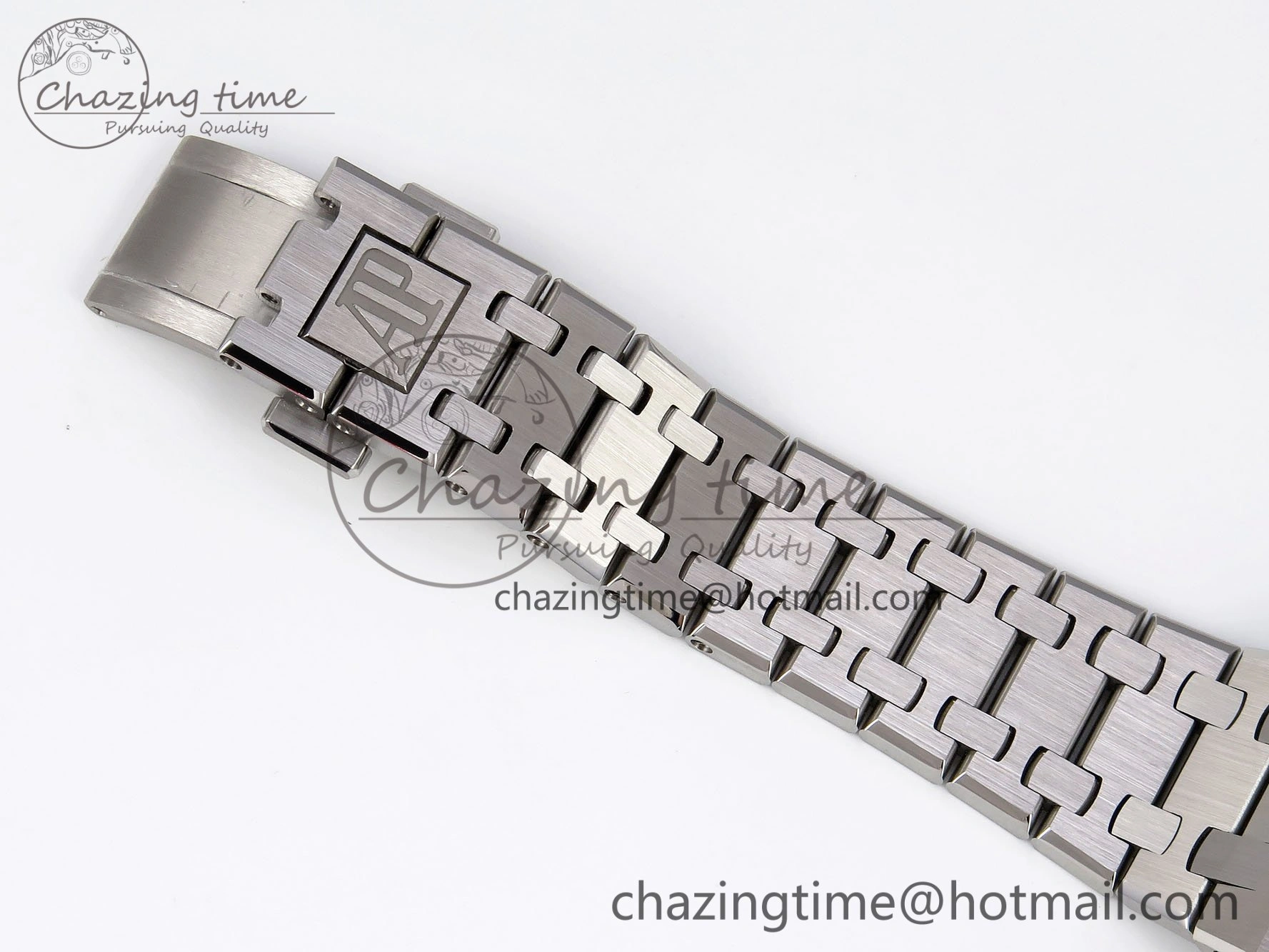 Lady Royal Oak 33mm 67651 SS ZF 1:1 Best Edition Blue Textured Dial on SS Bracelet RONDA Quartz