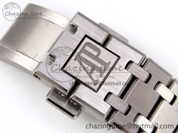 Lady Royal Oak 33mm 67651 SS ZF 1:1 Best Edition Blue Textured Dial on SS Bracelet RONDA Quartz
