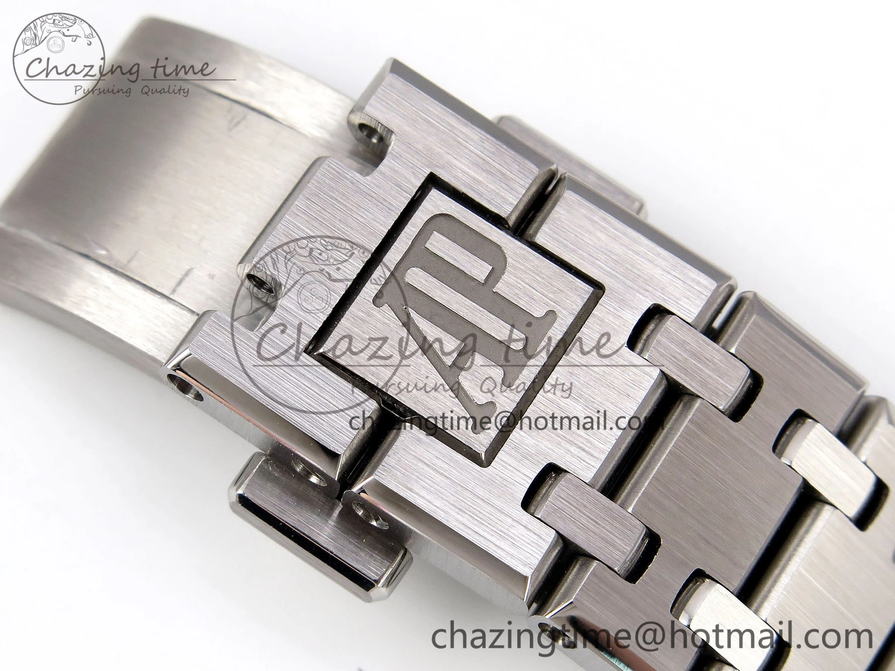 Lady Royal Oak 33mm 67651 SS ZF 1:1 Best Edition Blue Textured Dial on SS Bracelet RONDA Quartz