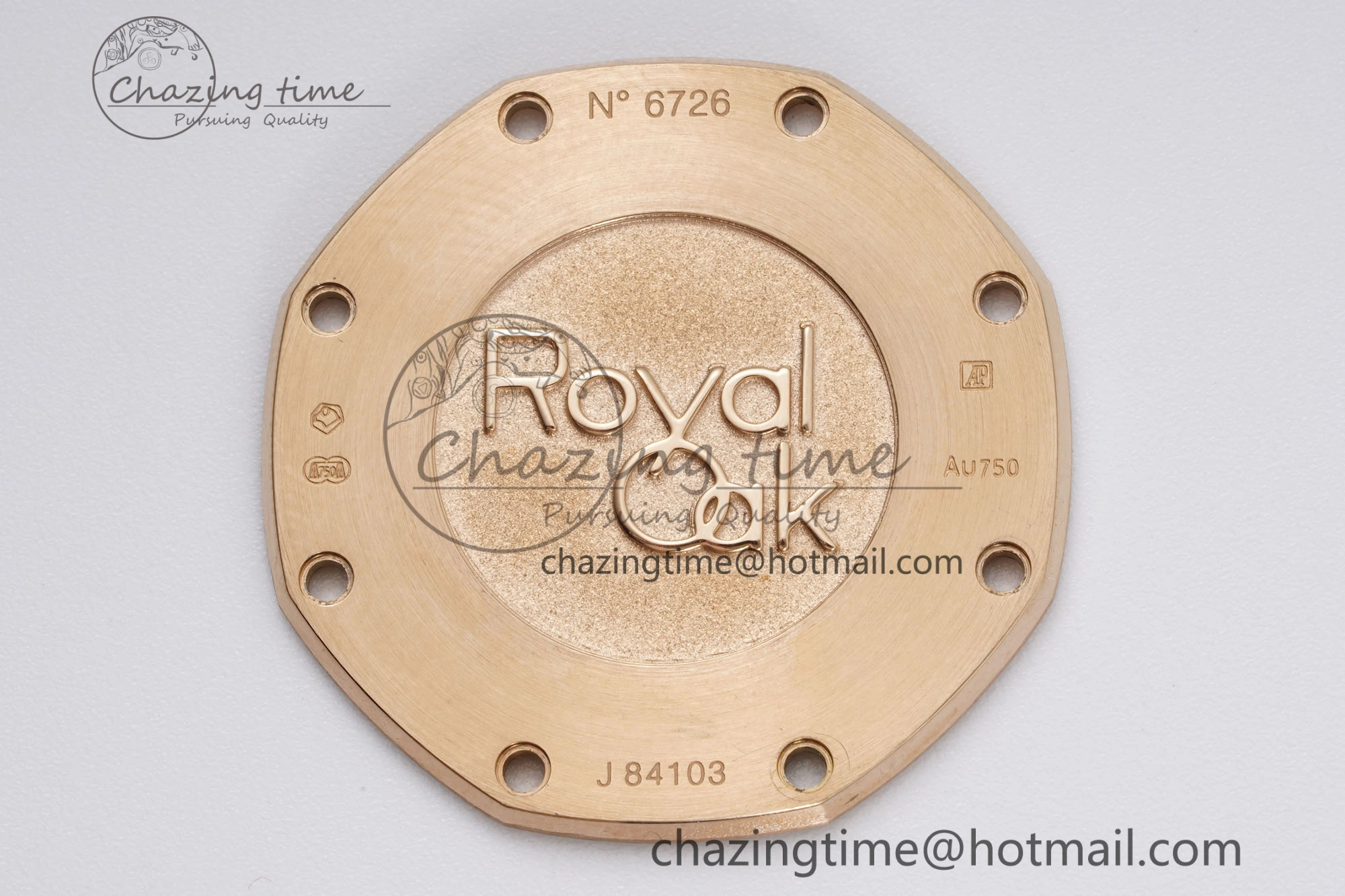 Lady Royal Oak 33mm RG Diamonds Bezel JJF 1:1 Best Edition Brown Dial on RG Bracelet ETA Quartz