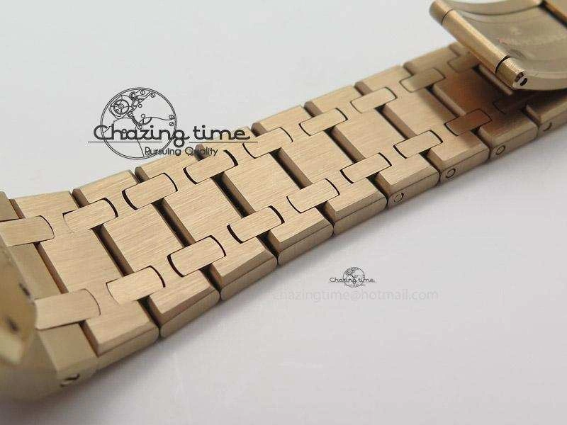 Lady Royal Oak 33mm RG Silver Dial Diamonds Bezel on RG Bracelet RONDA Quartz