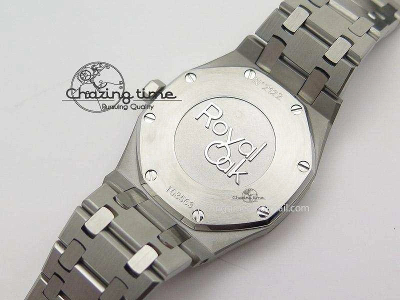 Lady Royal Oak 33mm SS Blue Textured Dial on SS Bracelet RONDA Quartz