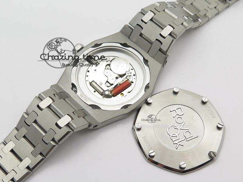 Lady Royal Oak 33mm SS Blue Textured Dial on SS Bracelet RONDA Quartz