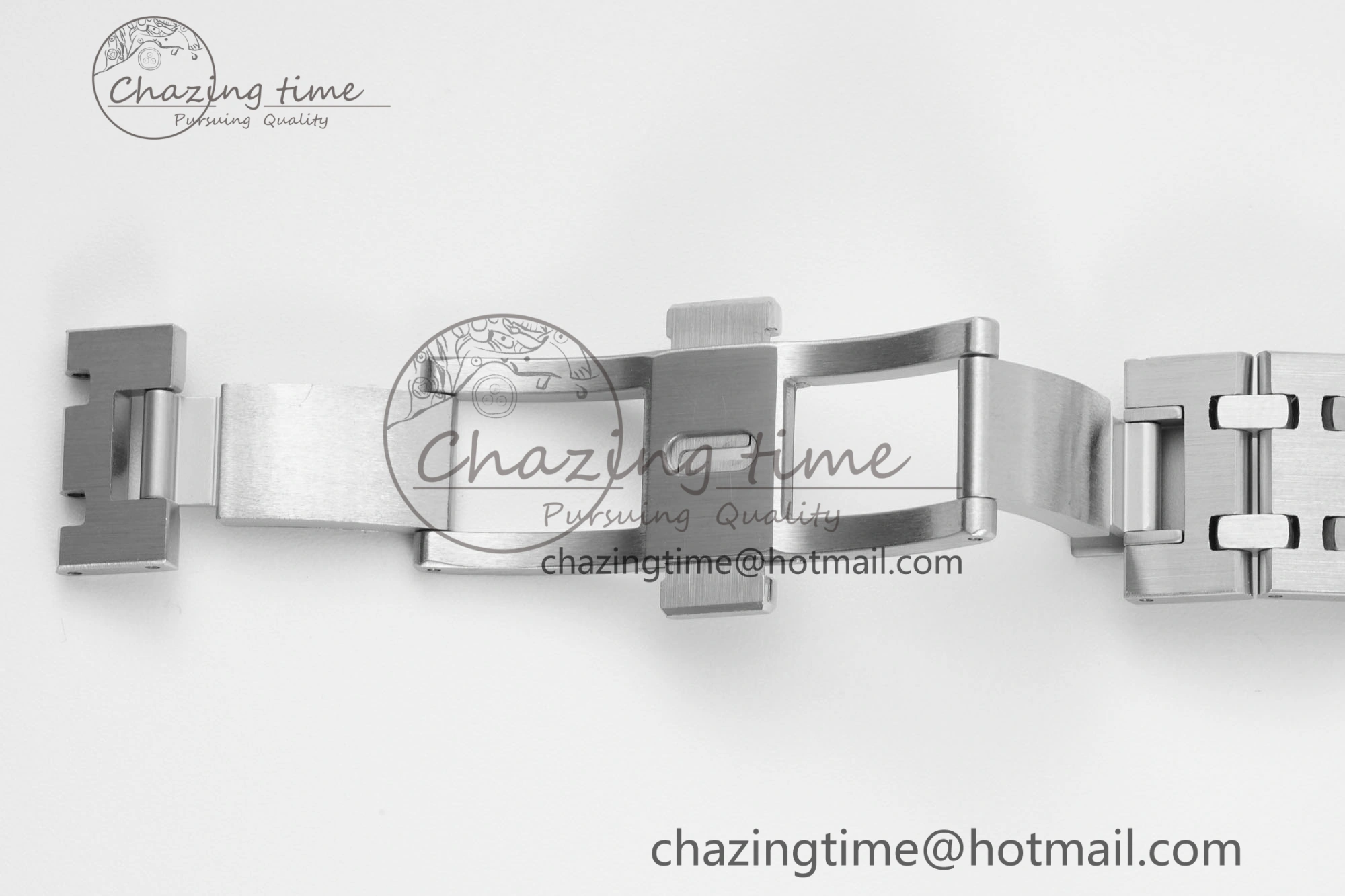Lady Royal Oak 33mm SS Diamonds Bezel JJF 1:1 Best Edition Blue Dial on SS Bracelet ETA Quartz