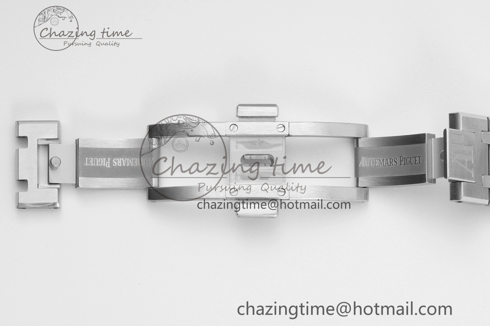Lady Royal Oak 33mm SS Diamonds Bezel JJF 1:1 Best Edition Cream Dial on SS Bracelet ETA Quartz