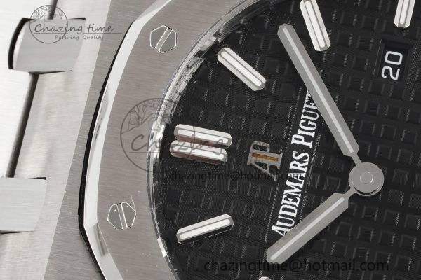Lady Royal Oak 33mm SS JJF 1:1 Best Edition Black Dial on SS Bracelet ETA Quartz