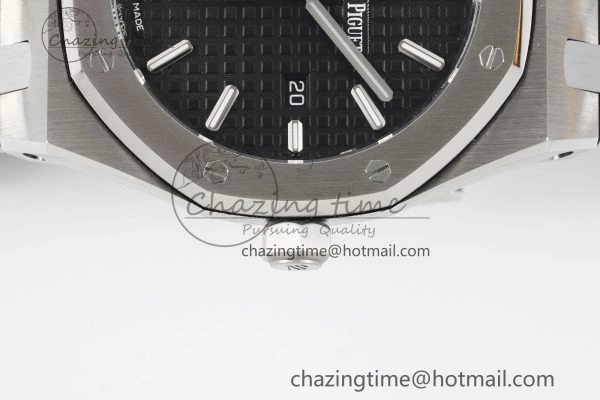 Lady Royal Oak 33mm SS JJF 1:1 Best Edition Black Dial on SS Bracelet ETA Quartz