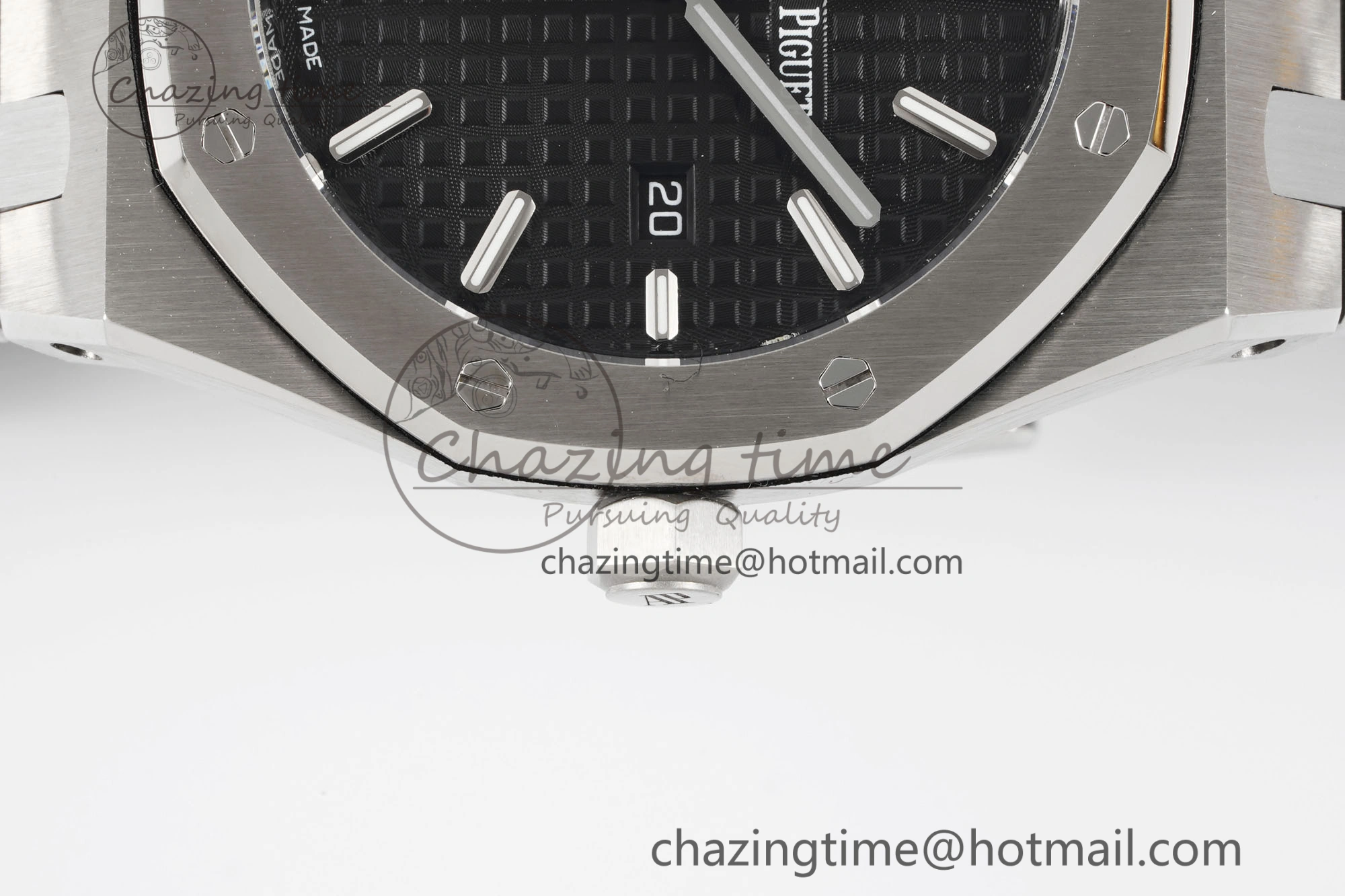 Lady Royal Oak 33mm SS JJF 1:1 Best Edition Black Dial on SS Bracelet ETA Quartz
