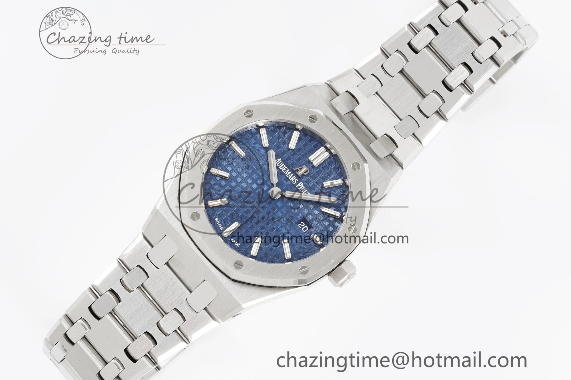 Lady Royal Oak 33mm SS JJF 1:1 Best Edition Blue Dial on SS Bracelet ETA Quartz