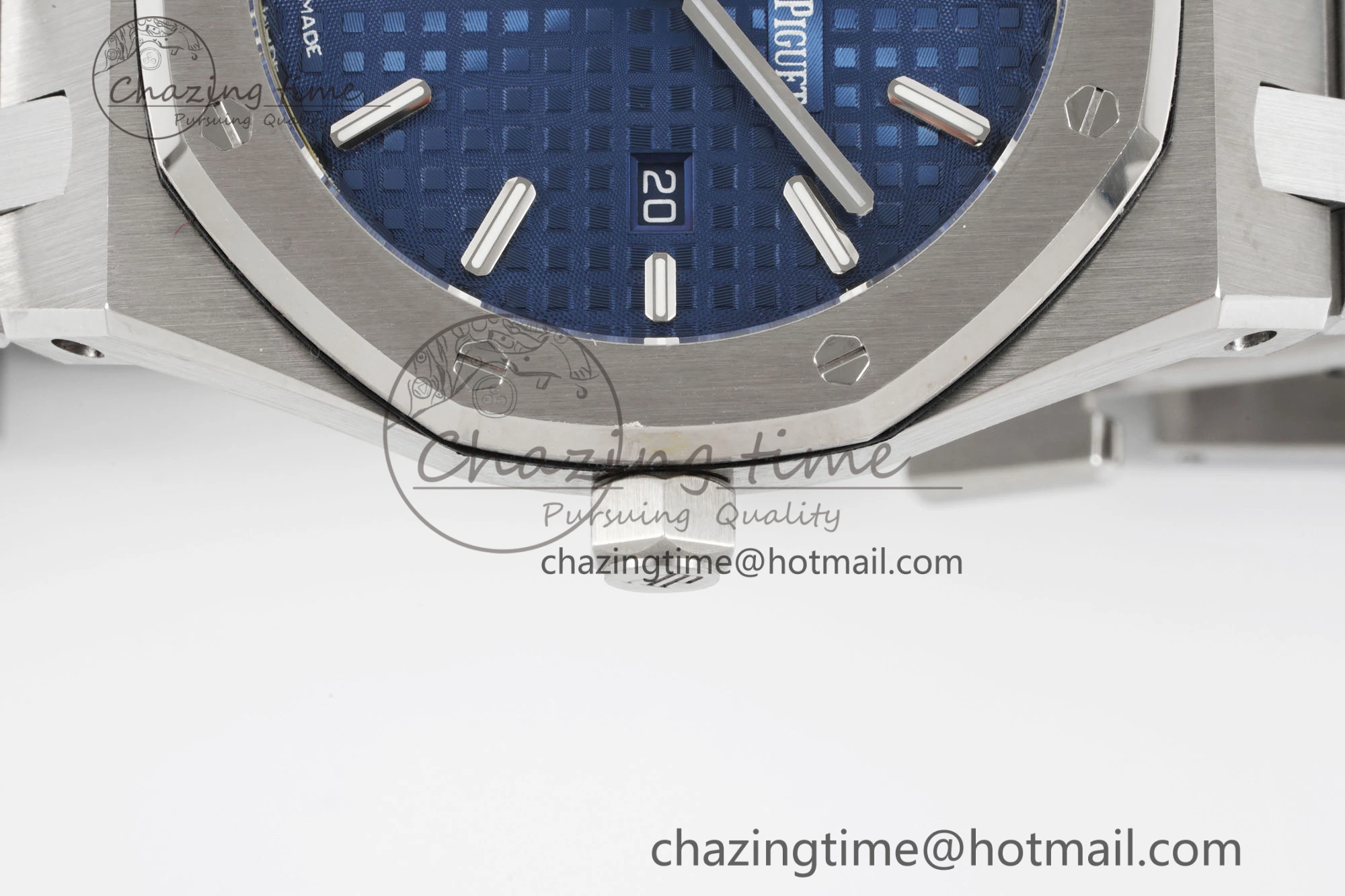 Lady Royal Oak 33mm SS JJF 1:1 Best Edition Blue Dial on SS Bracelet ETA Quartz