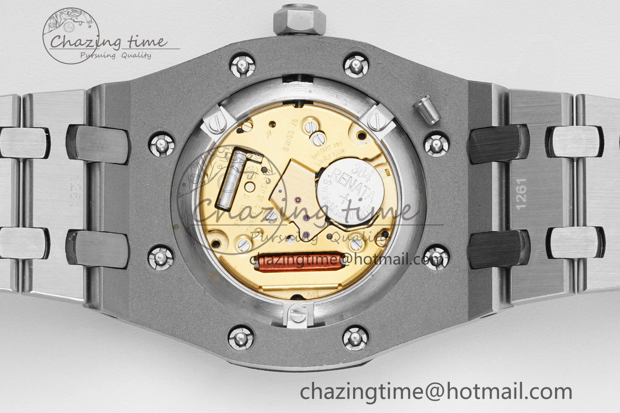 Lady Royal Oak 33mm SS JJF 1:1 Best Edition Cream Dial on SS Bracelet ETA Quartz