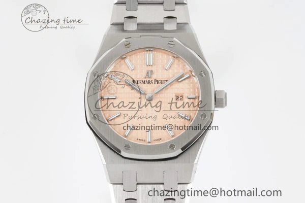 Lady Royal Oak 33mm SS JJF 1:1 Best Edition Cream Dial on SS Bracelet ETA Quartz