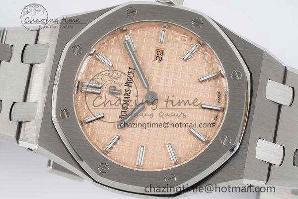 Lady Royal Oak 33mm SS JJF 1:1 Best Edition Cream Dial on SS Bracelet ETA Quartz