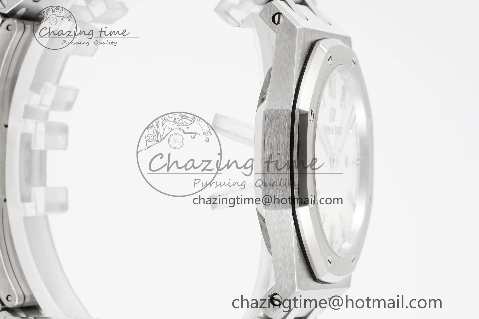 Lady Royal Oak 33mm SS JJF 1:1 Best Edition White Dial on SS Bracelet ETA Quartz