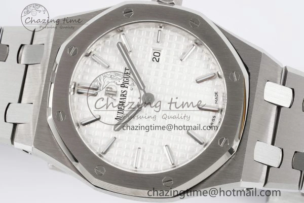 Lady Royal Oak 33mm SS JJF 1:1 Best Edition White Dial on SS Bracelet ETA Quartz