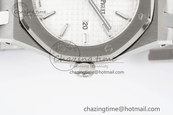 Lady Royal Oak 33mm SS JJF 1:1 Best Edition White Dial on SS Bracelet ETA Quartz