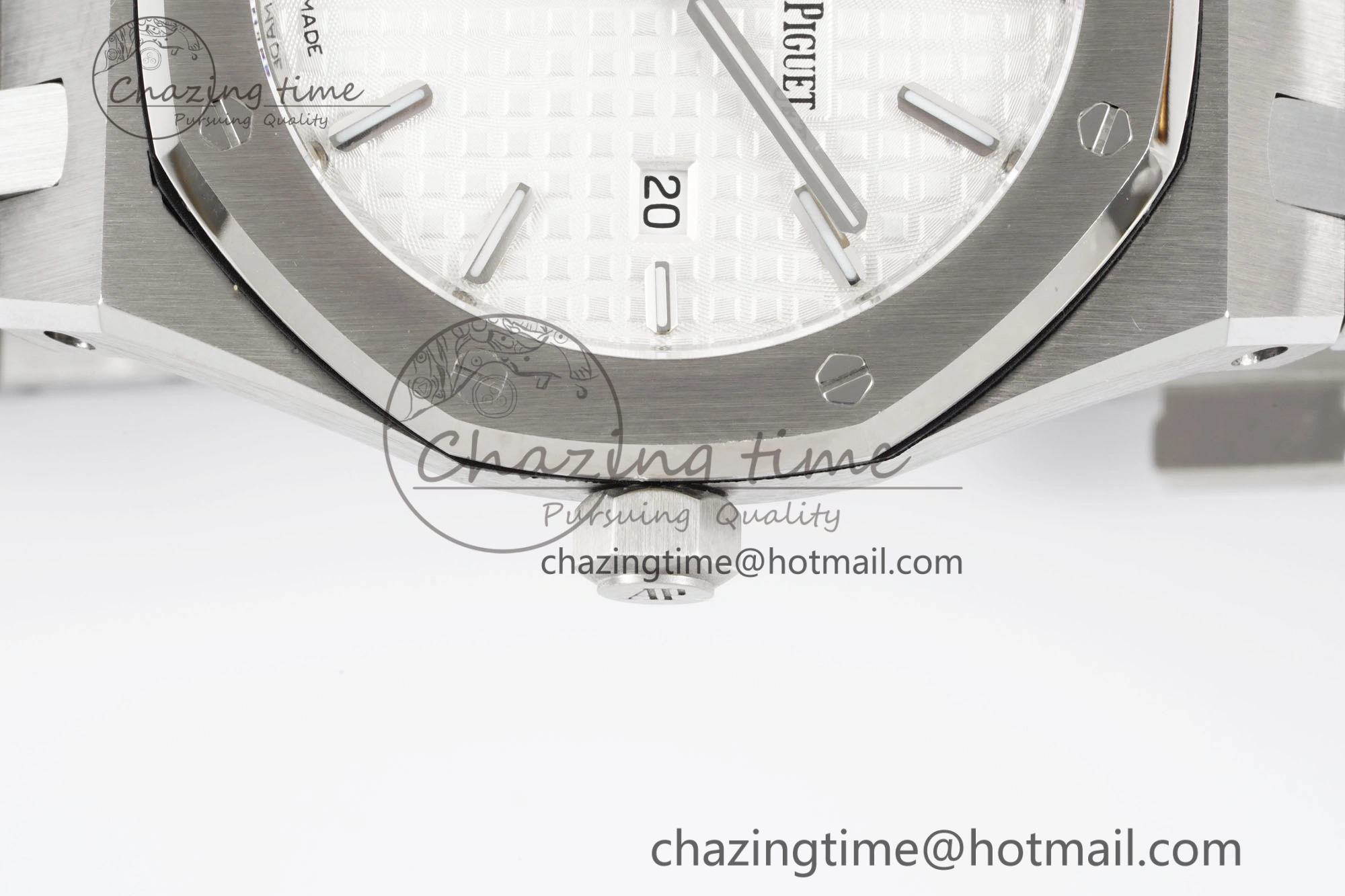 Lady Royal Oak 33mm SS JJF 1:1 Best Edition White Dial on SS Bracelet ETA Quartz