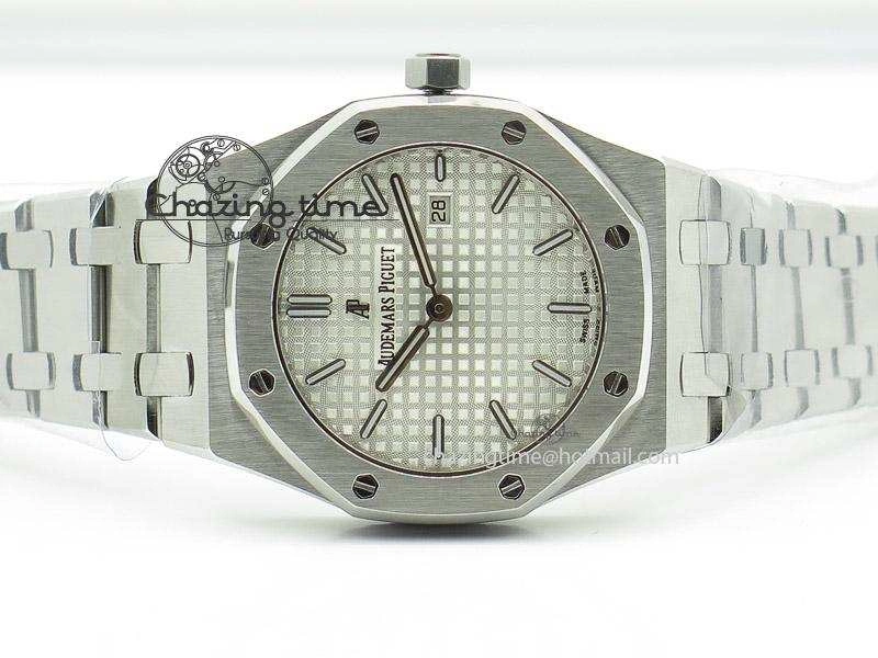 Lady Royal Oak 33mm SS Silver Textured Dial on SS Bracelet RONDA Quartz