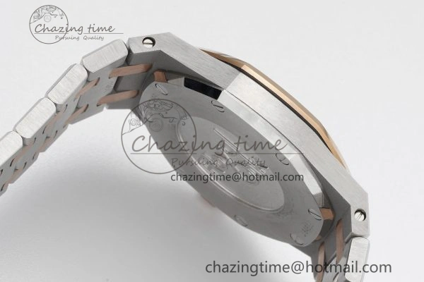 Lady Royal Oak 33mm SS RG JJF 1:1 Best Edition Brown Dial on SS RG Bracelet ETA Quartz