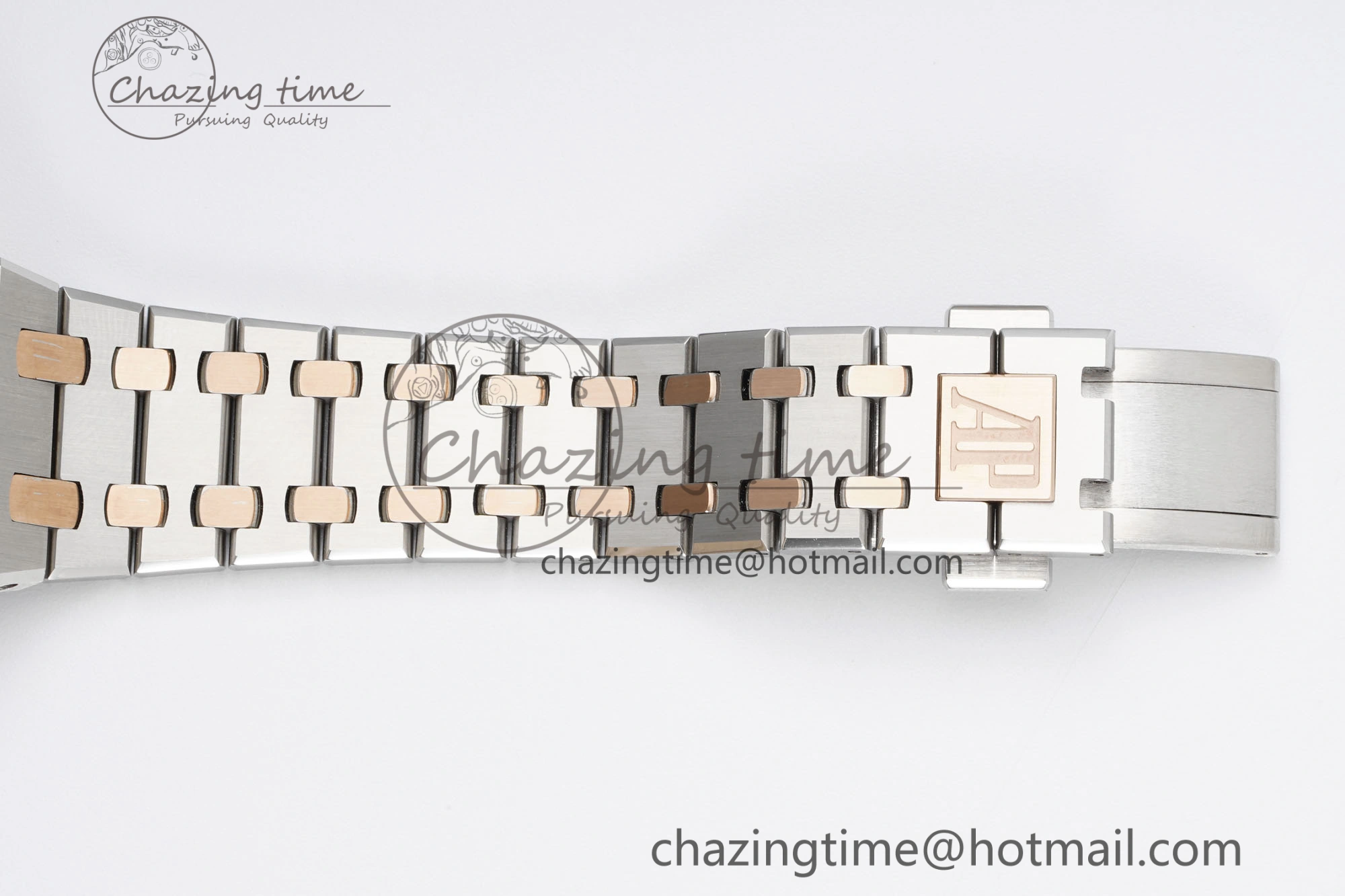 Lady Royal Oak 33mm SS RG JJF 1:1 Best Edition Brown Dial on SS RG Bracelet ETA Quartz