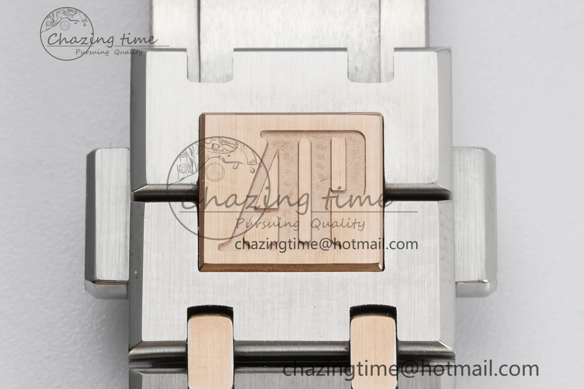 Lady Royal Oak 33mm SS RG JJF 1:1 Best Edition Brown Dial on SS RG Bracelet ETA Quartz