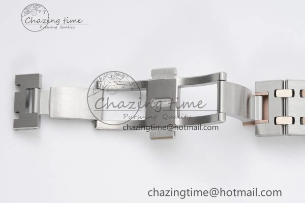 Lady Royal Oak 33mm SS RG JJF 1:1 Best Edition Brown Dial on SS RG Bracelet ETA Quartz