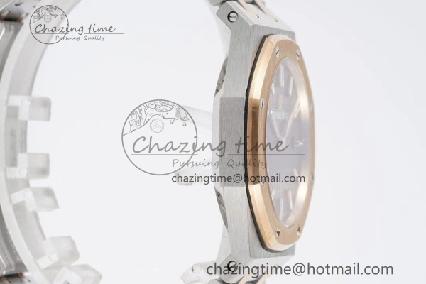 Lady Royal Oak 33mm SS RG JJF 1:1 Best Edition Brown Dial on SS RG Bracelet ETA Quartz