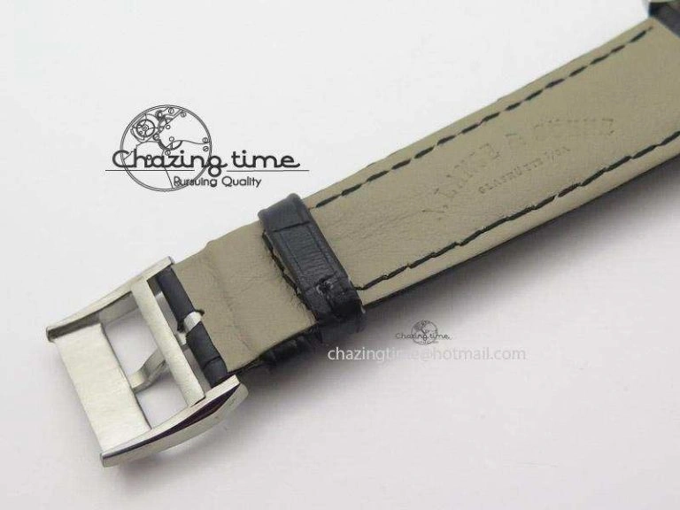 Langematik MK Best Edition SS White Dial On Black Leather Strap A88275