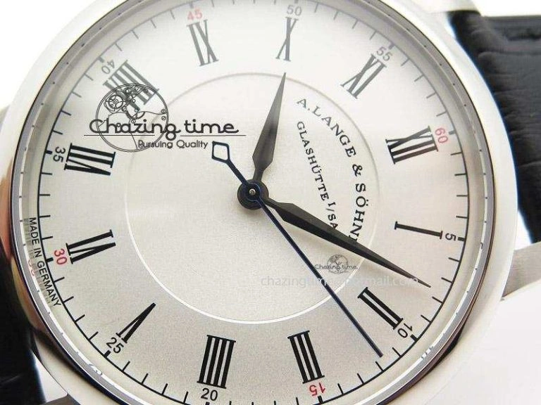 Langematik MK Best Edition SS White Dial On Black Leather Strap A88275