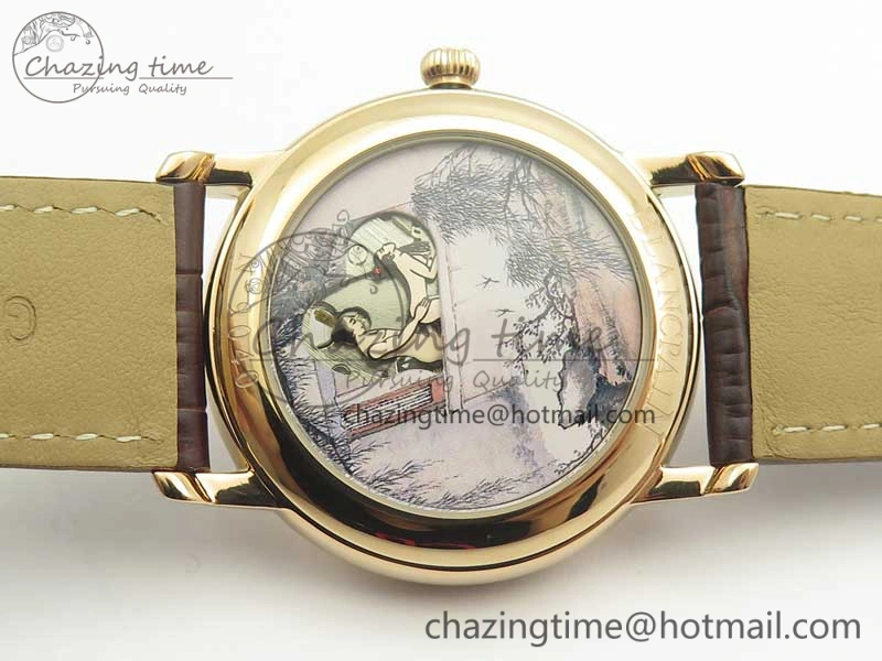 Le Brassus Carrousel Erotic Timepiece RG White Dial on Brown Leather Strap A23J