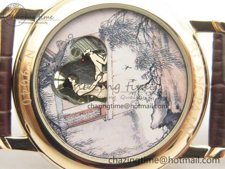 Le Brassus Carrousel Erotic Timepiece RG White Dial on Brown Leather Strap A23J