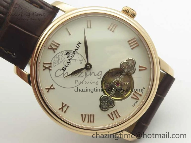 Le Brassus Carrousel Erotic Timepiece RG White Dial on Brown Leather Strap A23J