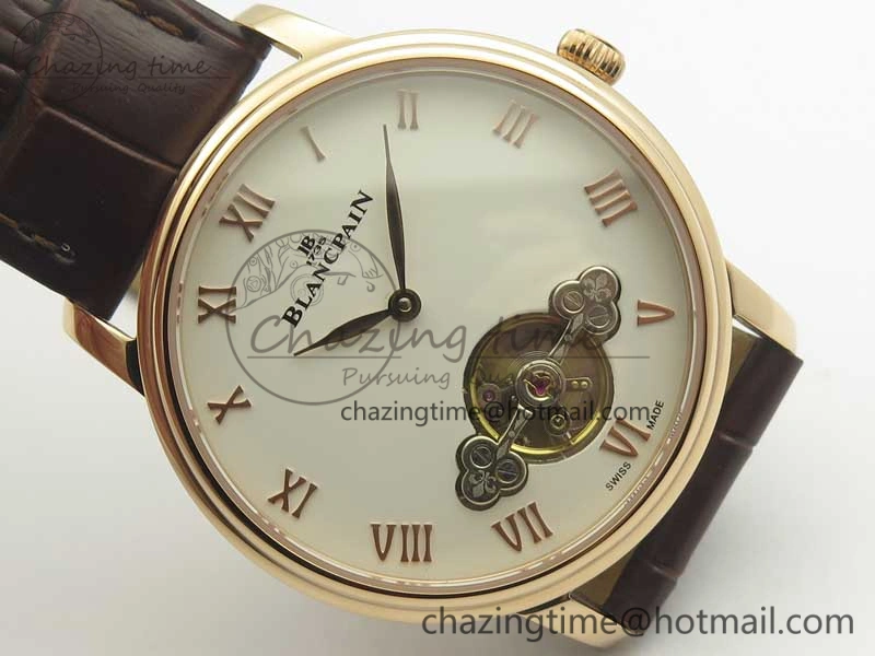 Le Brassus Carrousel Erotic Timepiece RG White Dial on Brown Leather Strap A23J