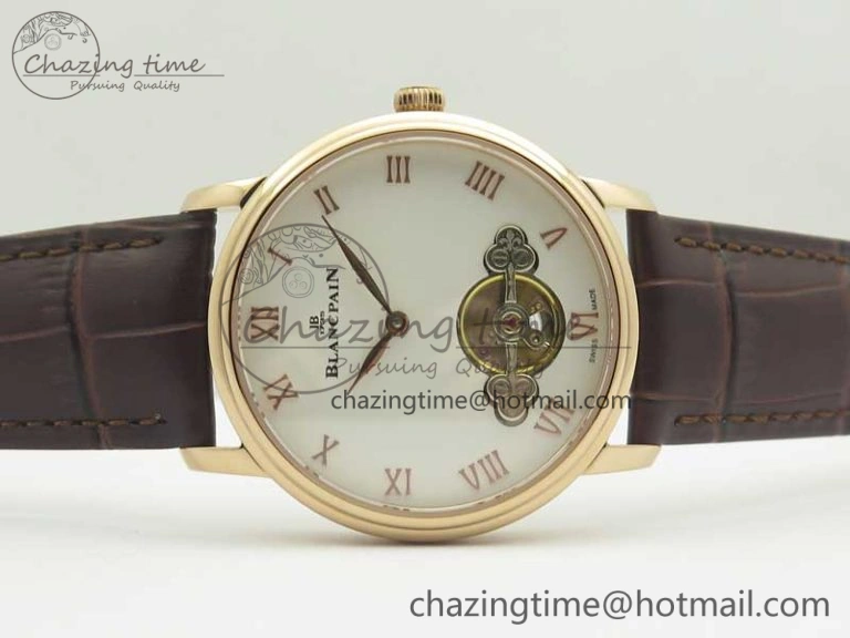 Le Brassus Carrousel Erotic Timepiece RG White Dial on Brown Leather Strap A23J