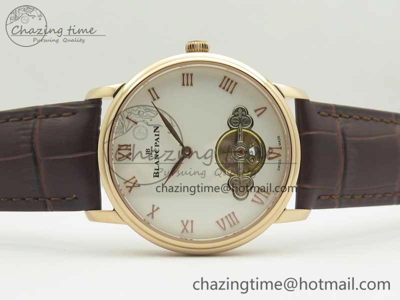 Le Brassus Carrousel Erotic Timepiece RG White Dial on Brown Leather Strap A23J