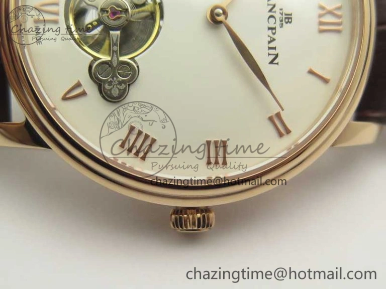 Le Brassus Carrousel Erotic Timepiece RG White Dial on Brown Leather Strap A23J