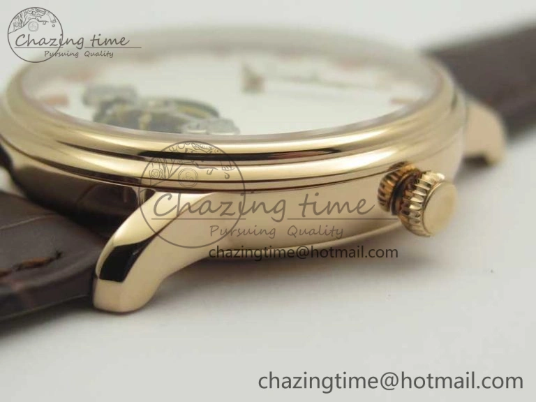 Le Brassus Carrousel Erotic Timepiece RG White Dial on Brown Leather Strap A23J