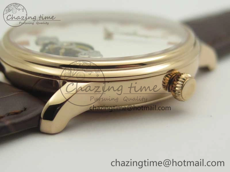 Le Brassus Carrousel Erotic Timepiece RG White Dial on Brown Leather Strap A23J