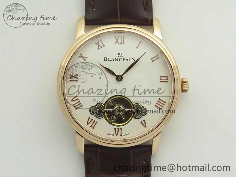 Le Brassus Carrousel Erotic Timepiece RG White Dial on Brown Leather Strap A23J