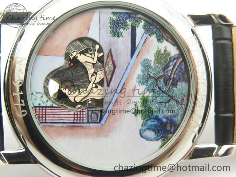 Le Brassus Carrousel Erotic Timepiece SS White Dial on Black Leather Strap A23J