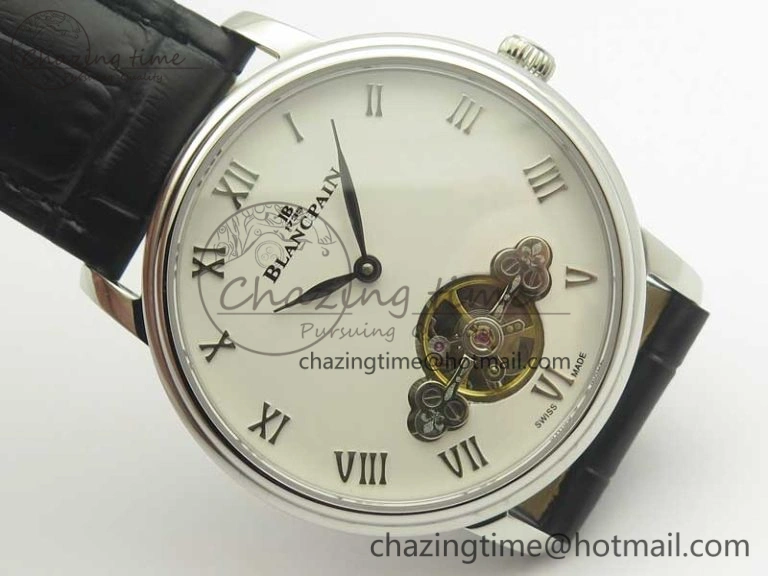 Le Brassus Carrousel Erotic Timepiece SS White Dial on Black Leather Strap A23J