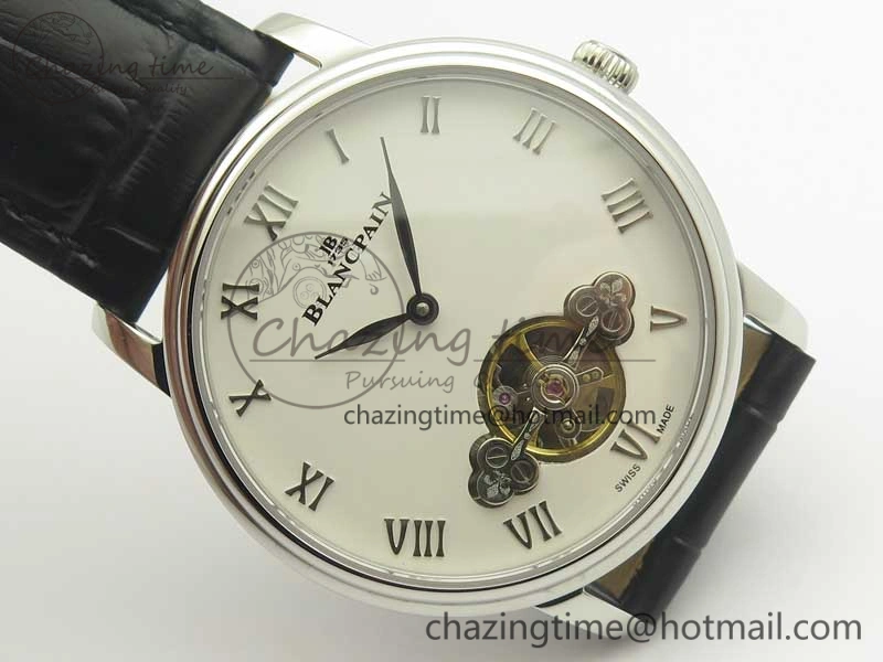 Le Brassus Carrousel Erotic Timepiece SS White Dial on Black Leather Strap A23J