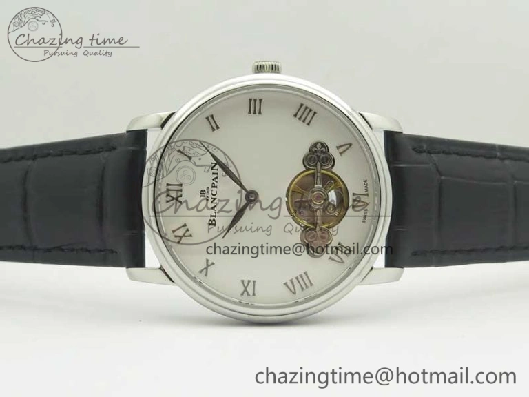 Le Brassus Carrousel Erotic Timepiece SS White Dial on Black Leather Strap A23J